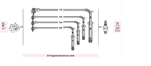 BUJI KABLOSU TRANSIT DOHC 2.0 93>