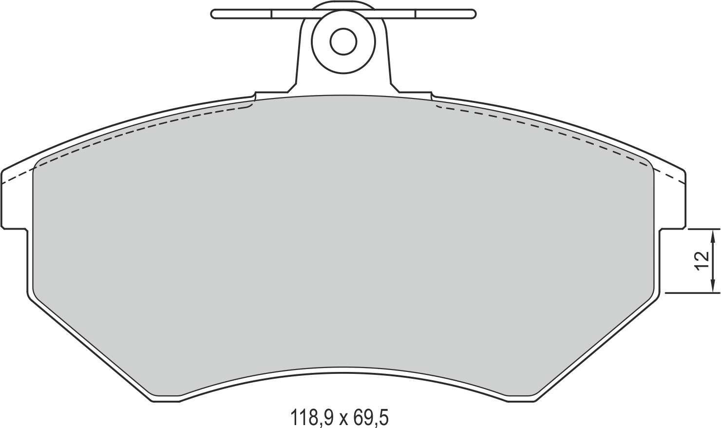 DISK BALATA ON KALINLIK 16mm