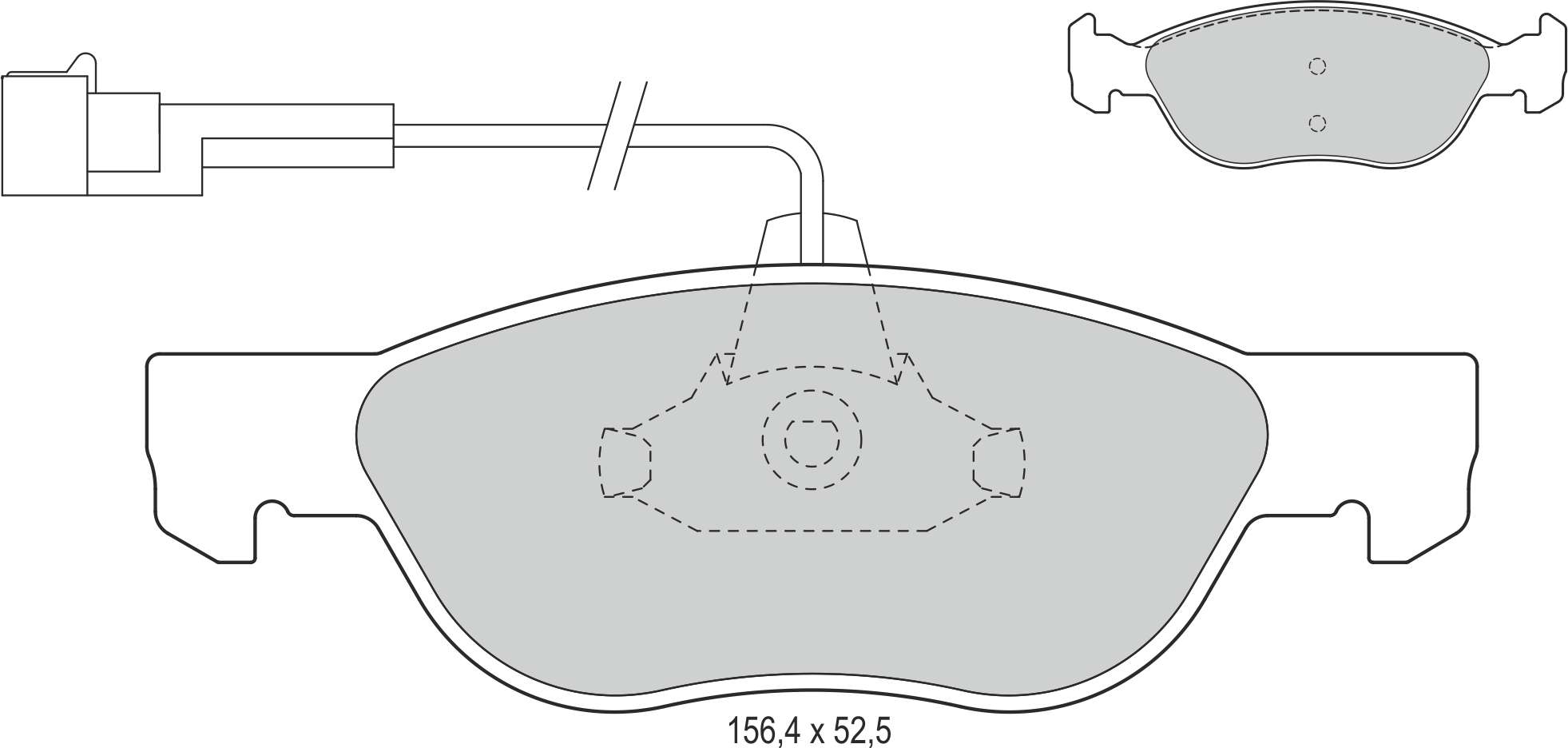 DISK BALATA ON FISLI UZUNLUK 156,4mm