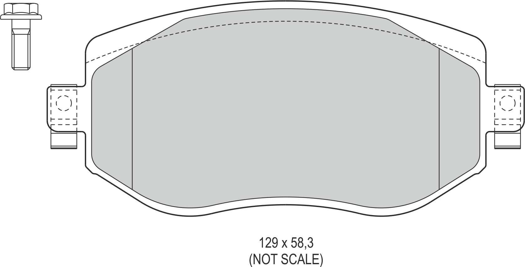 DISK BALATA ON UZUNLUK 129mm