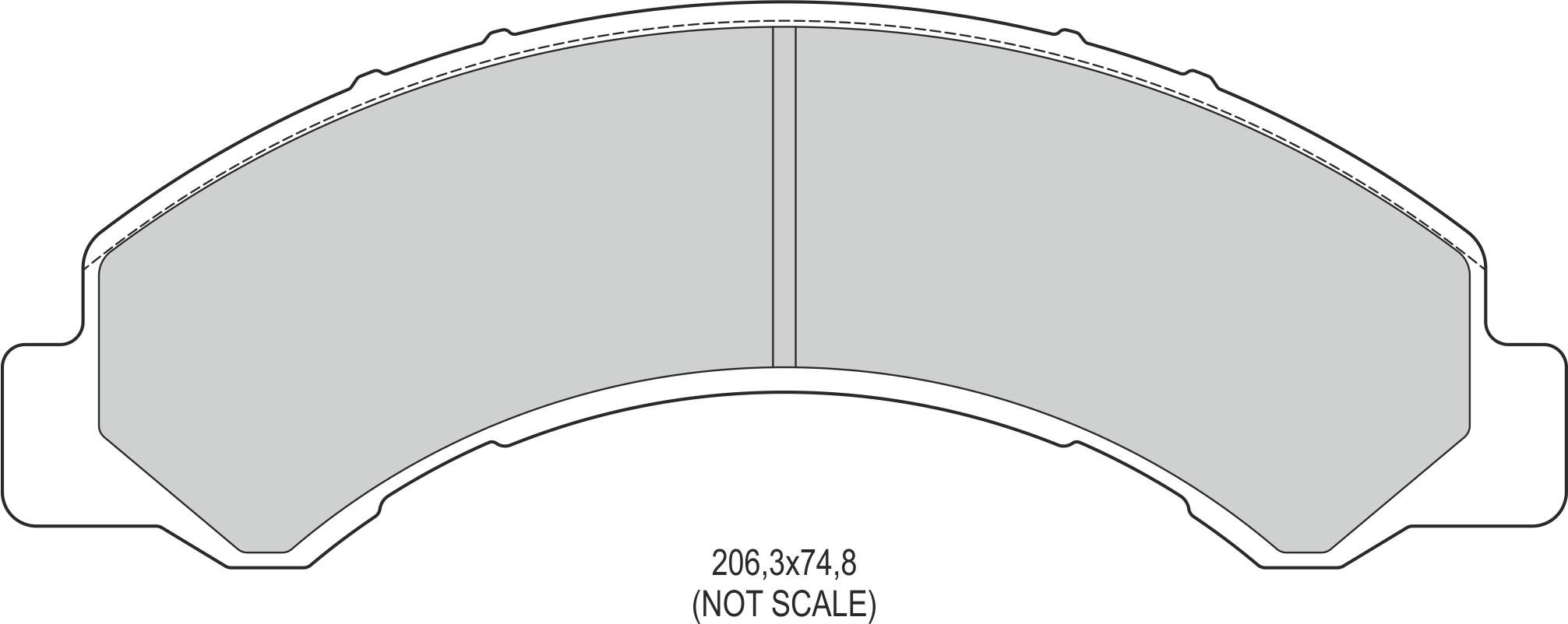 DISK BALATA ON (206,3x75x20 mm)