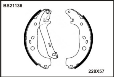 PABUCLU BALATA ARKA +1mm KALIN (203X38mm)