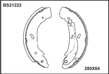 PABUCLU BALATA ARKA +1mm KALIN (203X38mm)