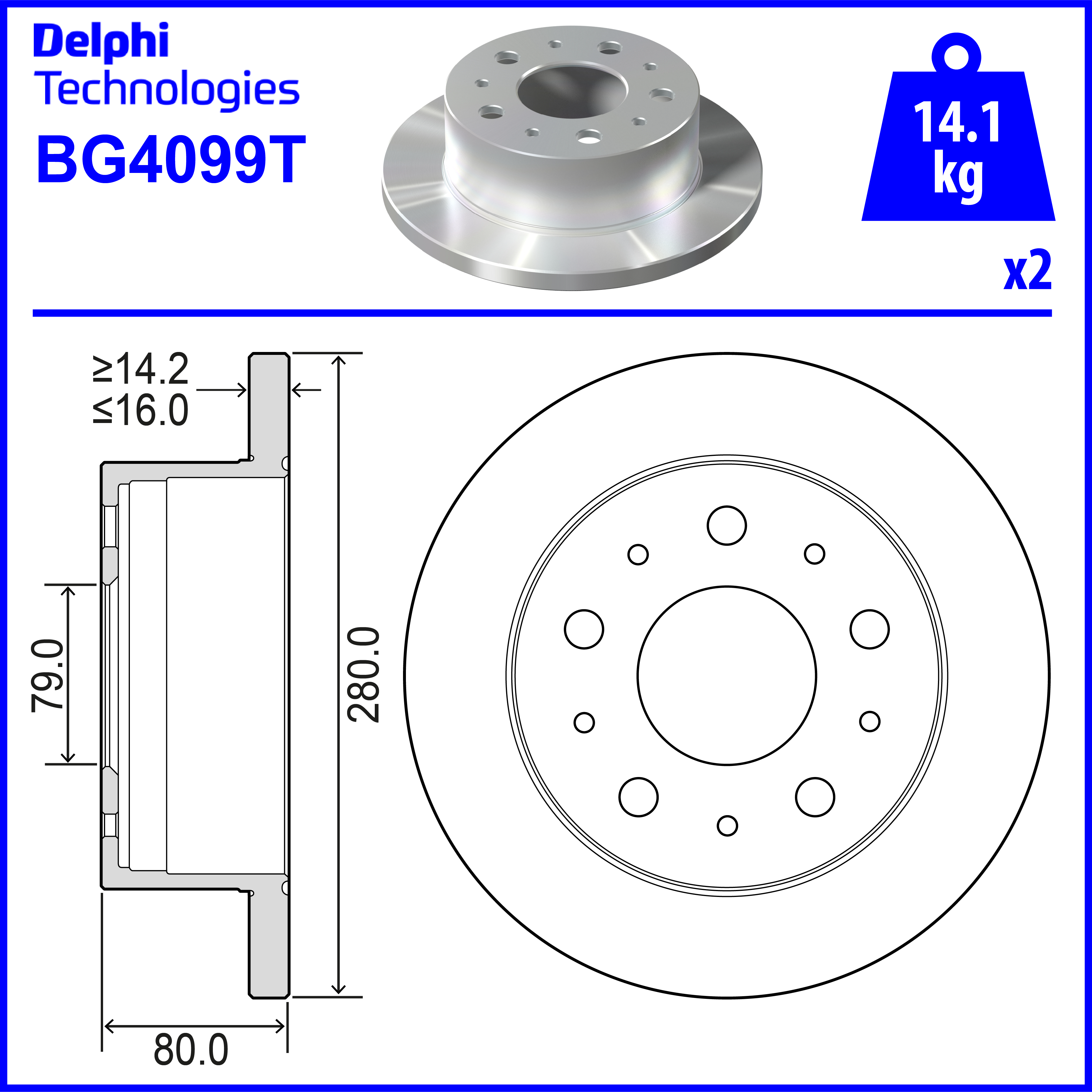 FREN DISK ARKA DUZ (280mm)