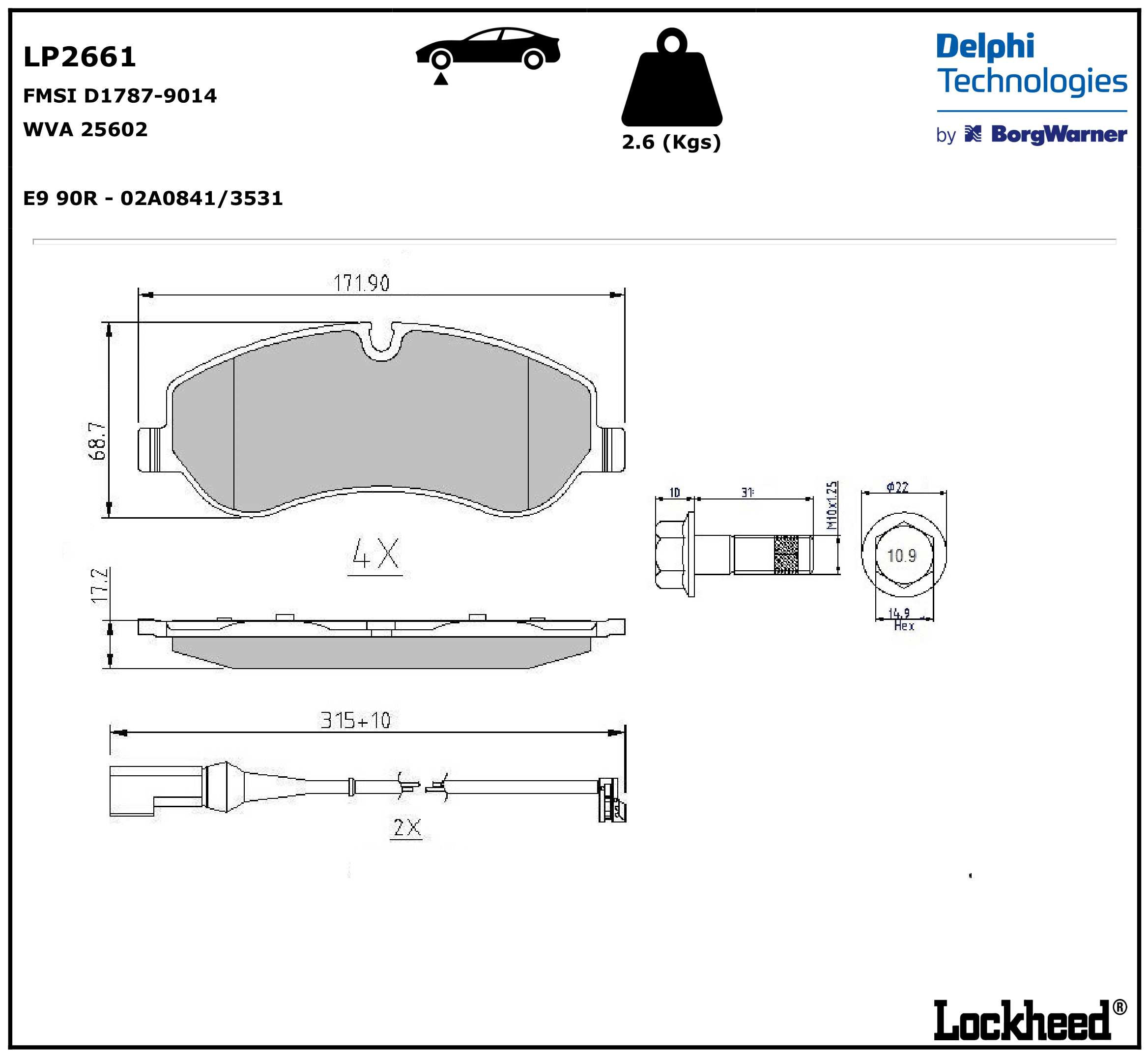 ON DISK BALATA MAGIRUS Y.M (2010>) IVECO DAILY III