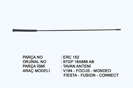 TAVAN ANTENI FOCUS CONNECT V.184 550MM