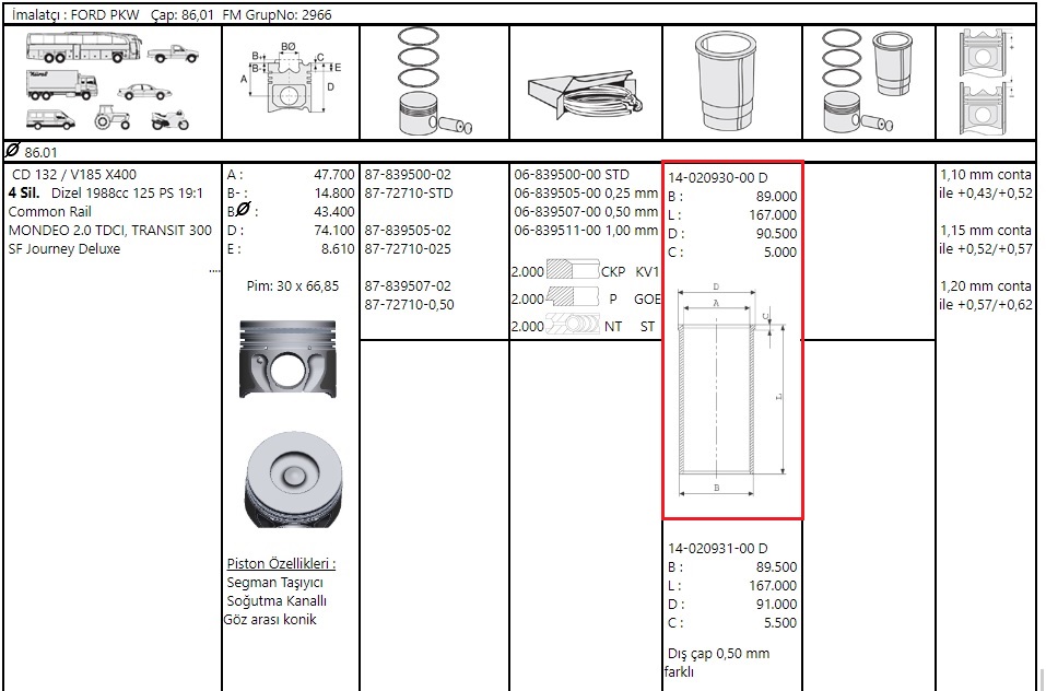 GOMLEK STD 89.91 TRANSIT V.184 V.347 2.4D 01>