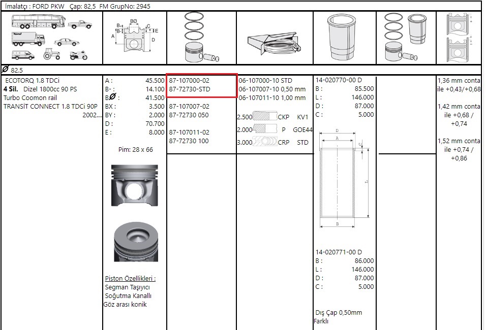 SEGMAN STD 86.00(O.C) V.184 2.0V.347 2.2 BOXER 2.2