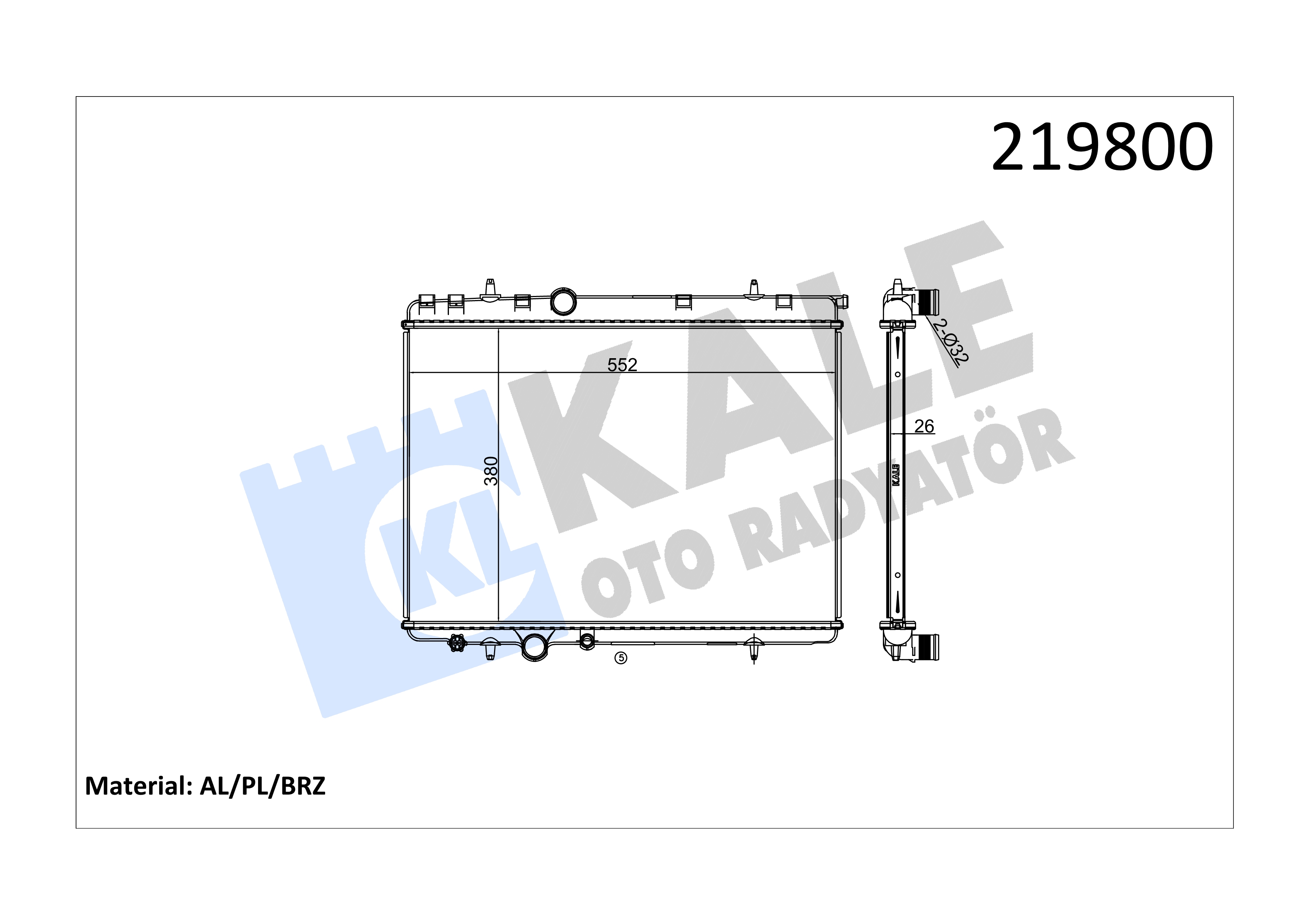 SU RADYATORU 206 307 BERLINGO PARTNER  1.4/2.0 HDI