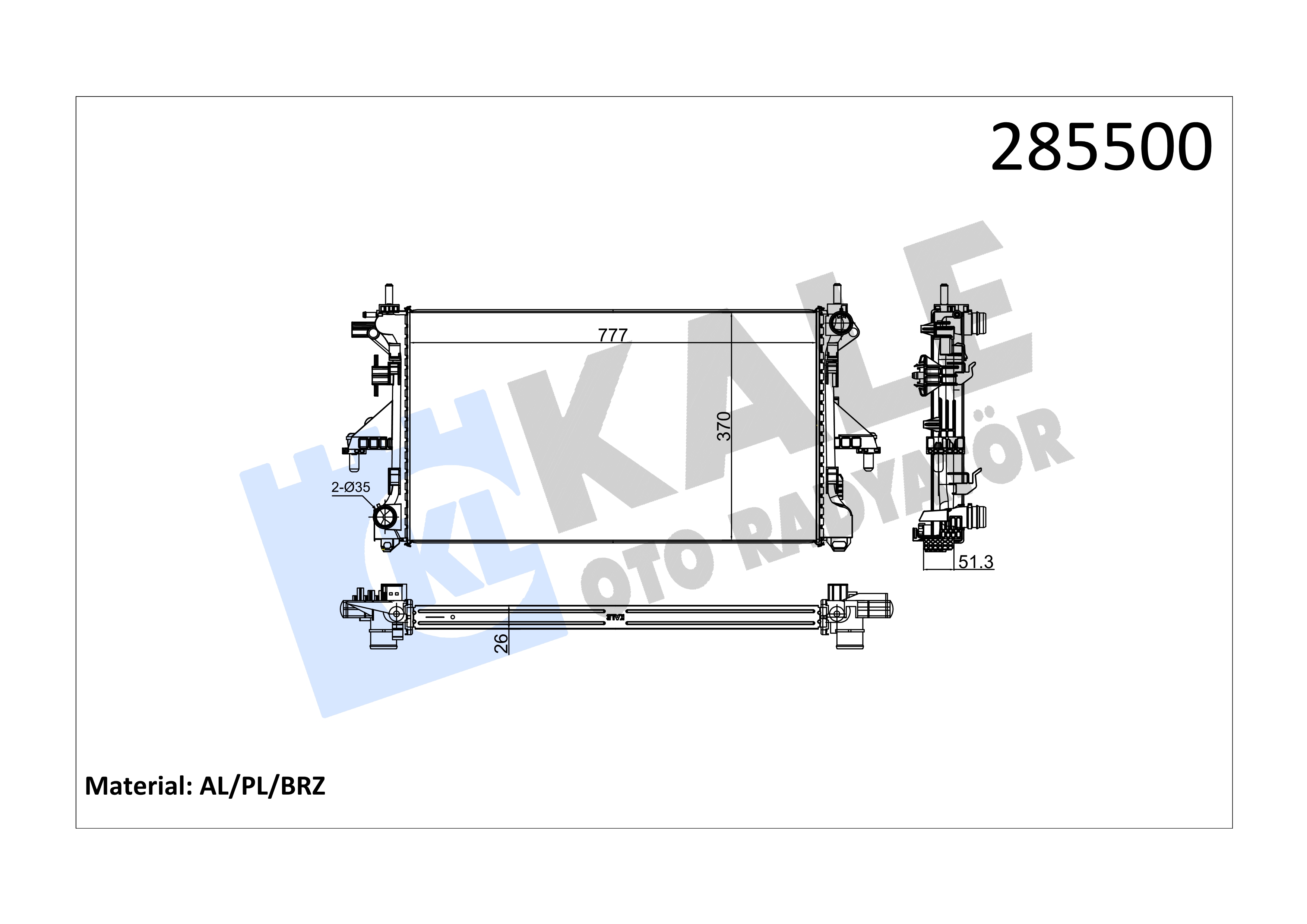 RADYATOR BREYZING BOXER-JUMPER-DUCATO 2.2HDI 06>