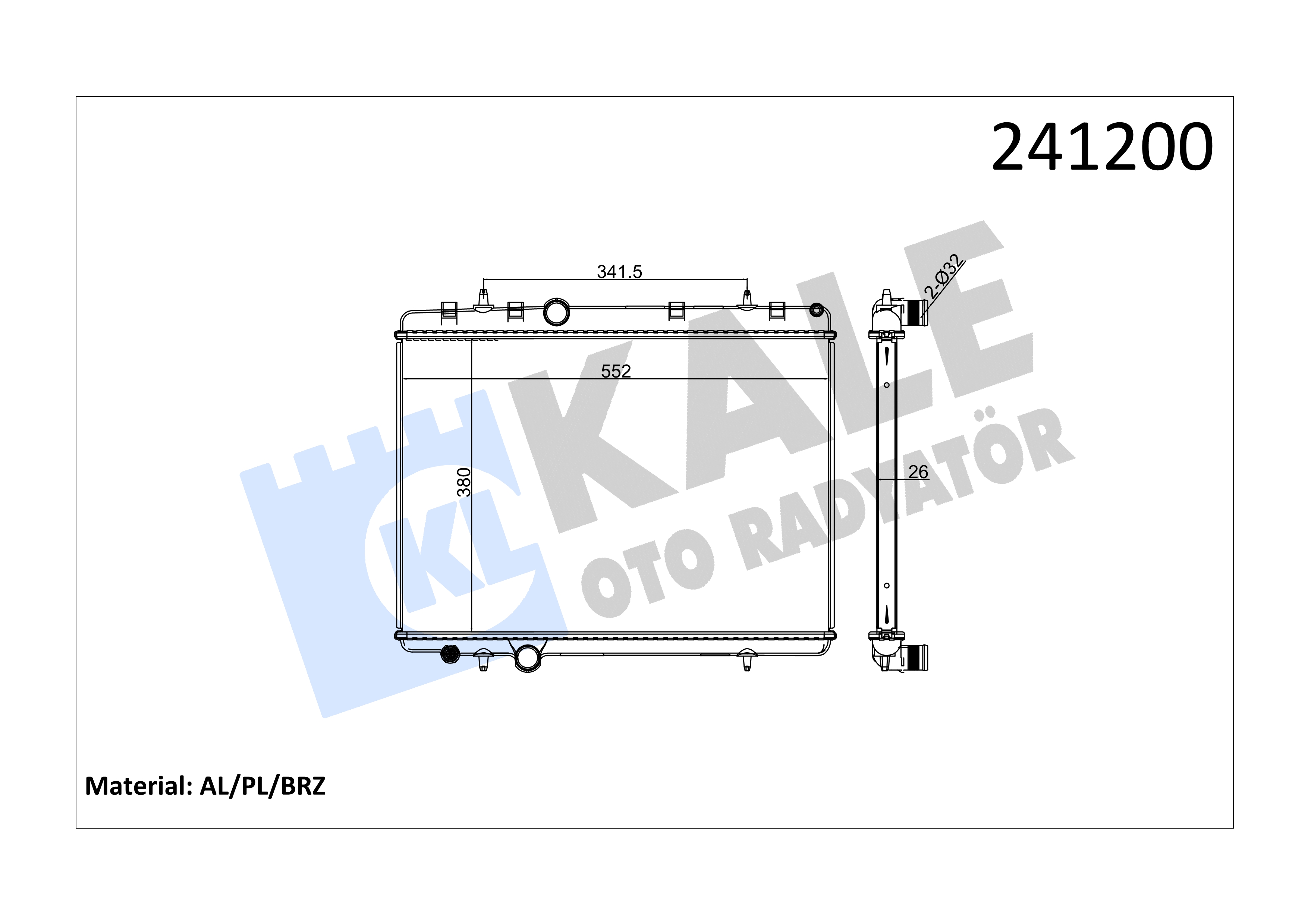 RADYATOR C5II-C5X7-407 1.6HDI 16V