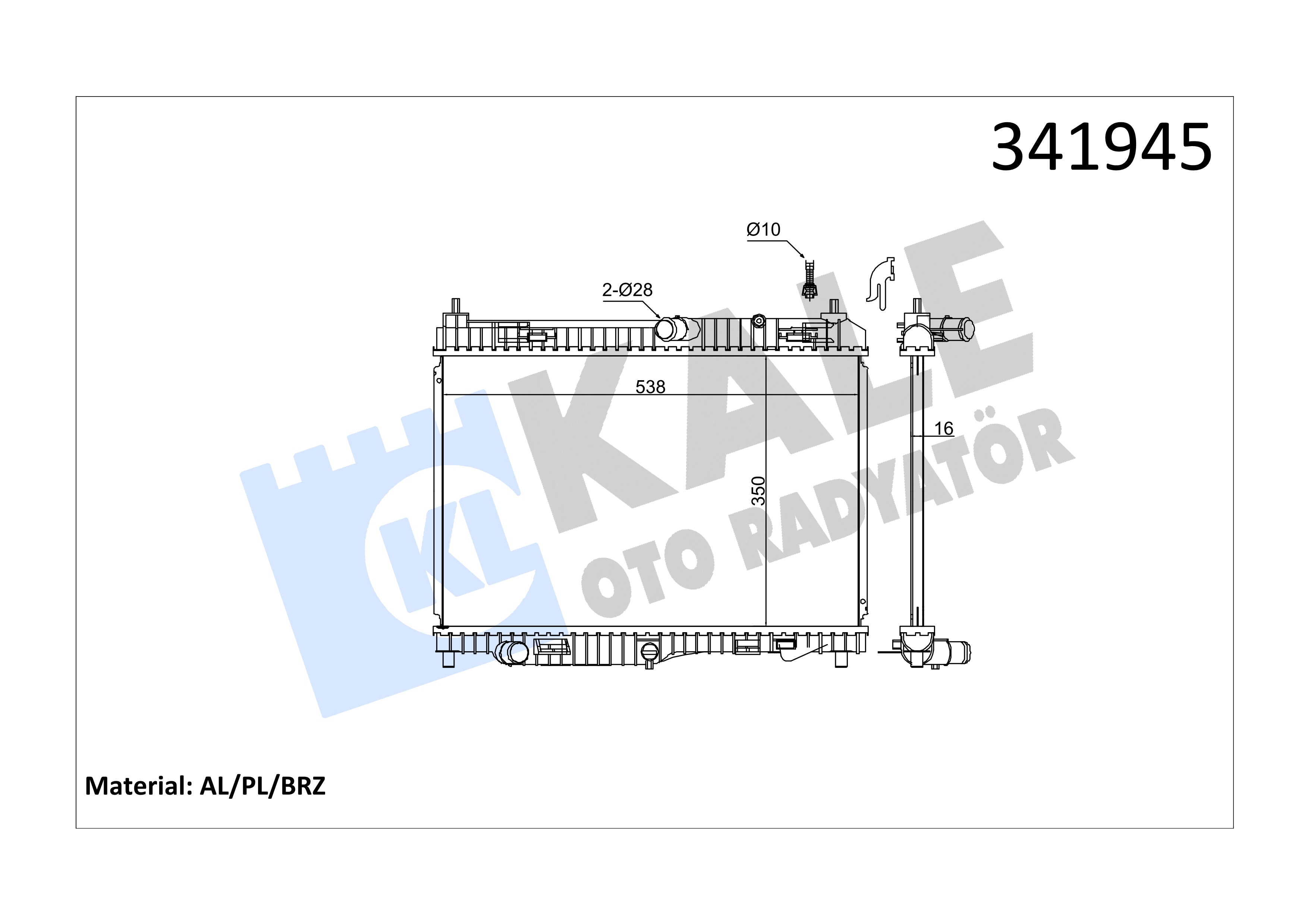 RADYATOR ( Brazing ) MONDEO 1.6/2.0TDCI 07>14