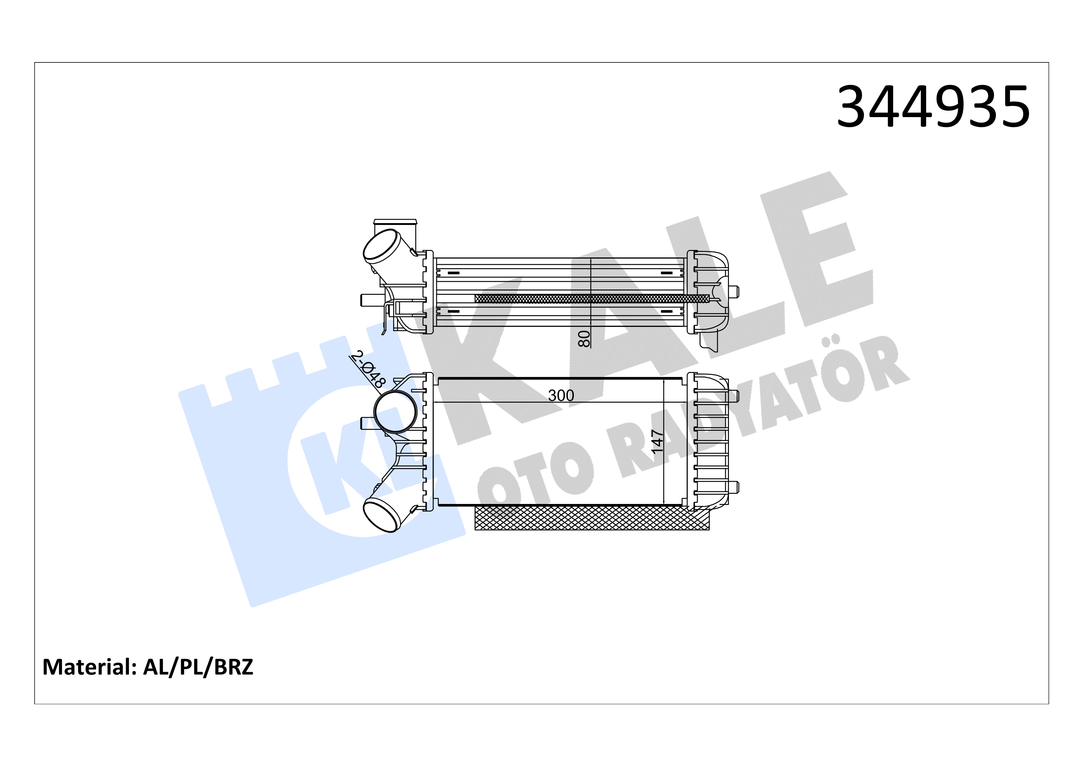 INTERCOLLER ARA HORTUM FOCUS C.MAX 1.8TDCI 04>11