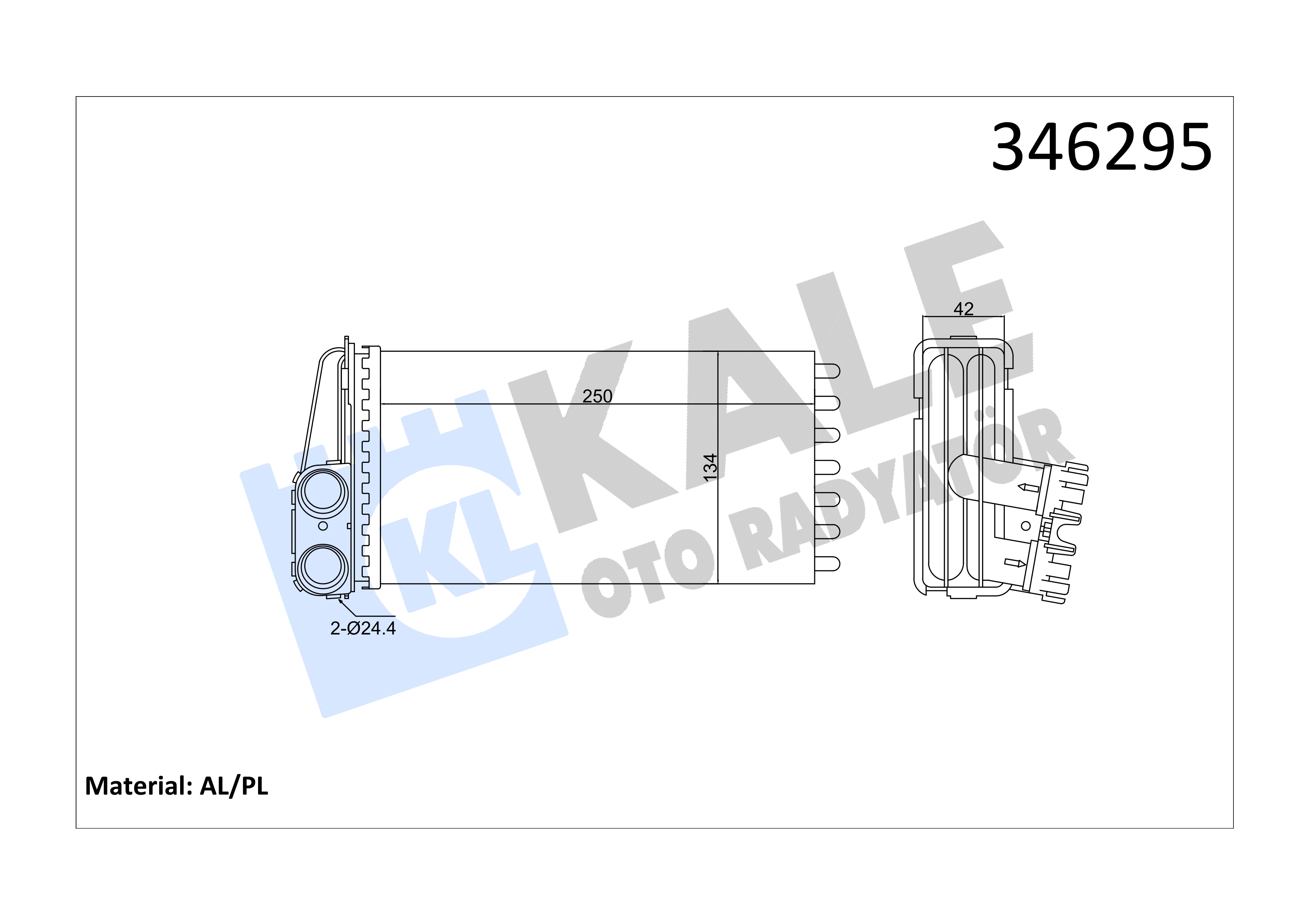 KALORIFER RADYATOR P.307  STANDART KLIMA 