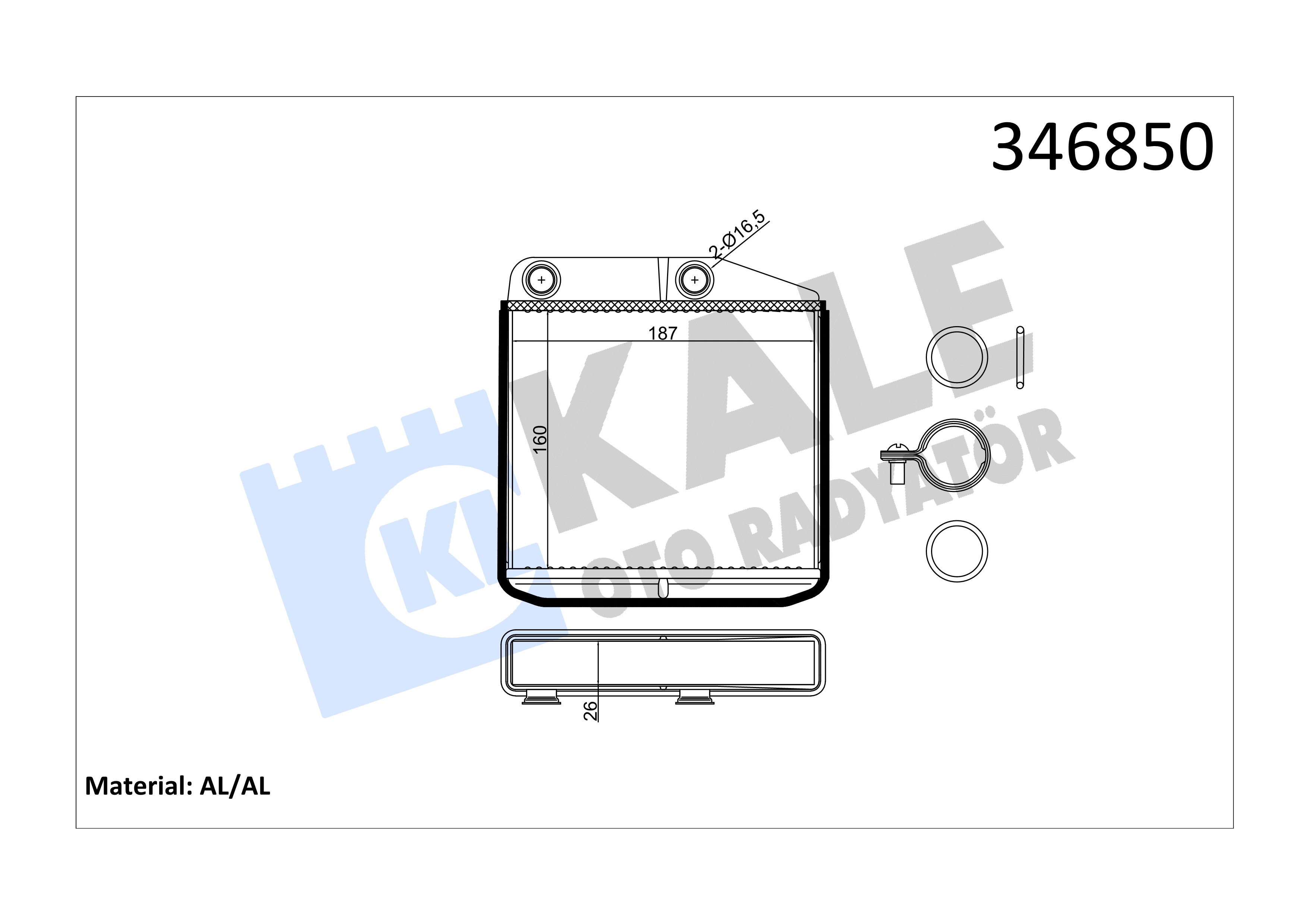 KALORIFER RADYATOR BIPPER NEMO FIORINO DOBLO LINEA