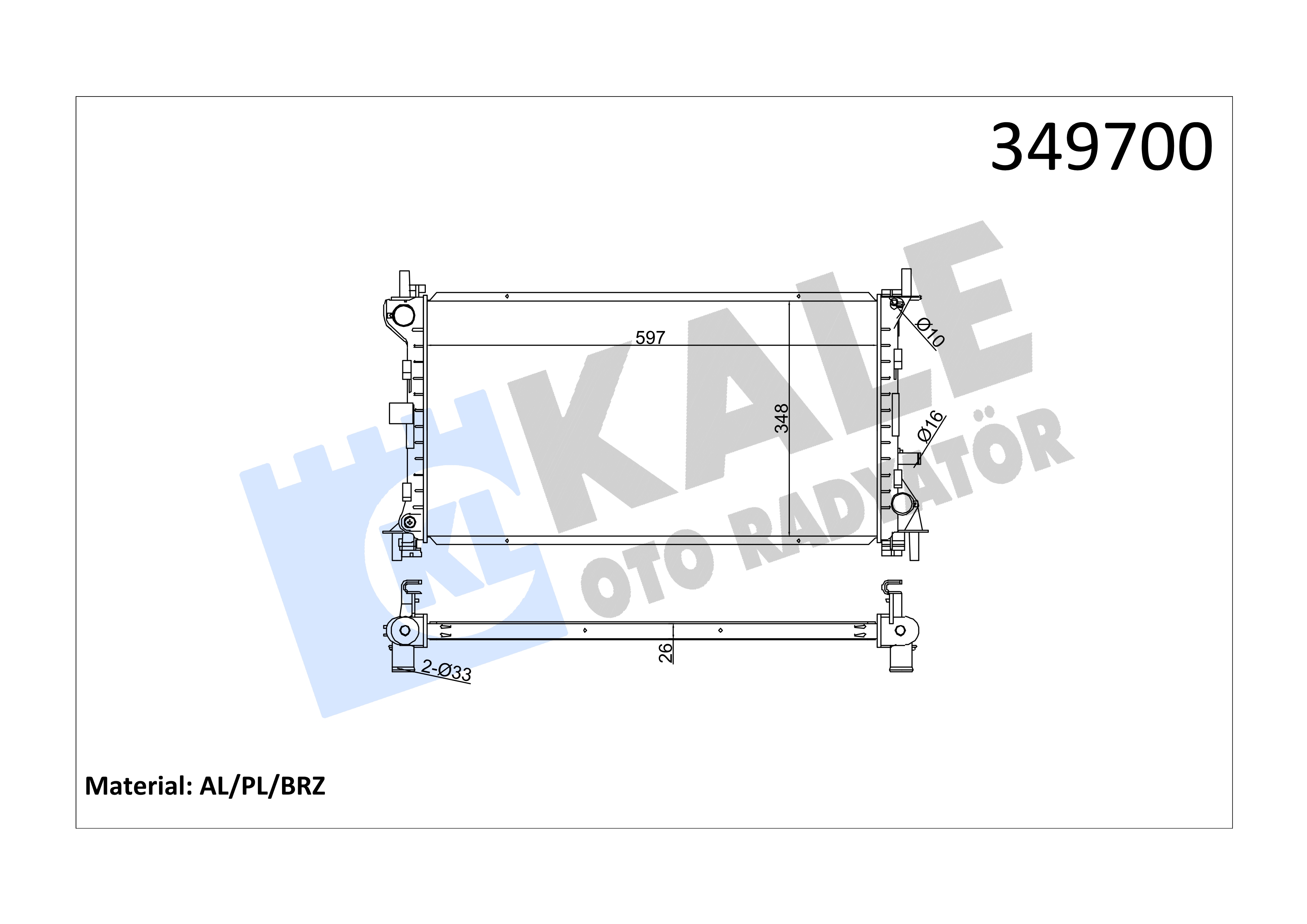 RADYATOR Brazing FOCUS 2.0 ZETEC-E 98>05