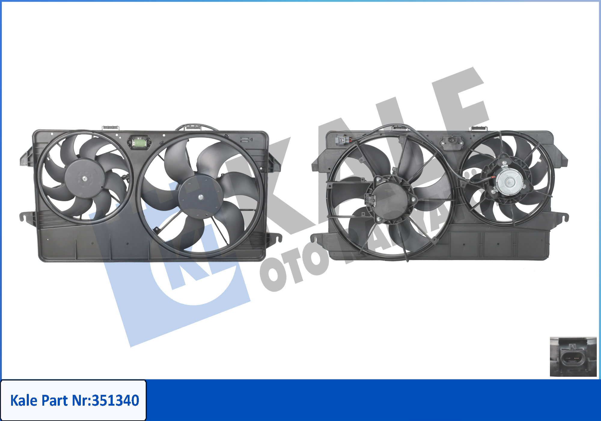 FAN MOTORU KOMPLE (CIFTLI) CONNECT 02>