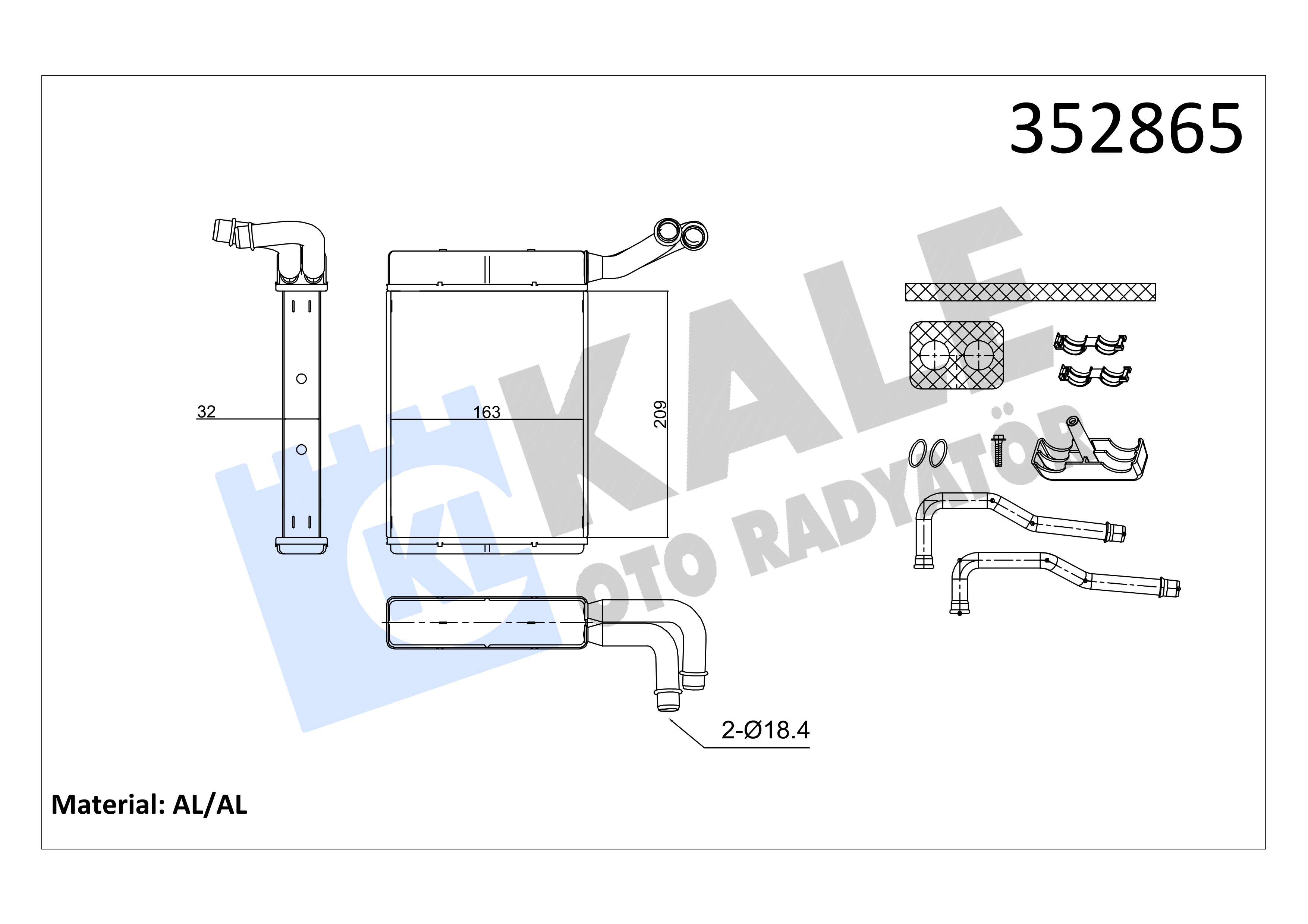 RADYATOR C5II-C5X7-407 1.6HDI 16V