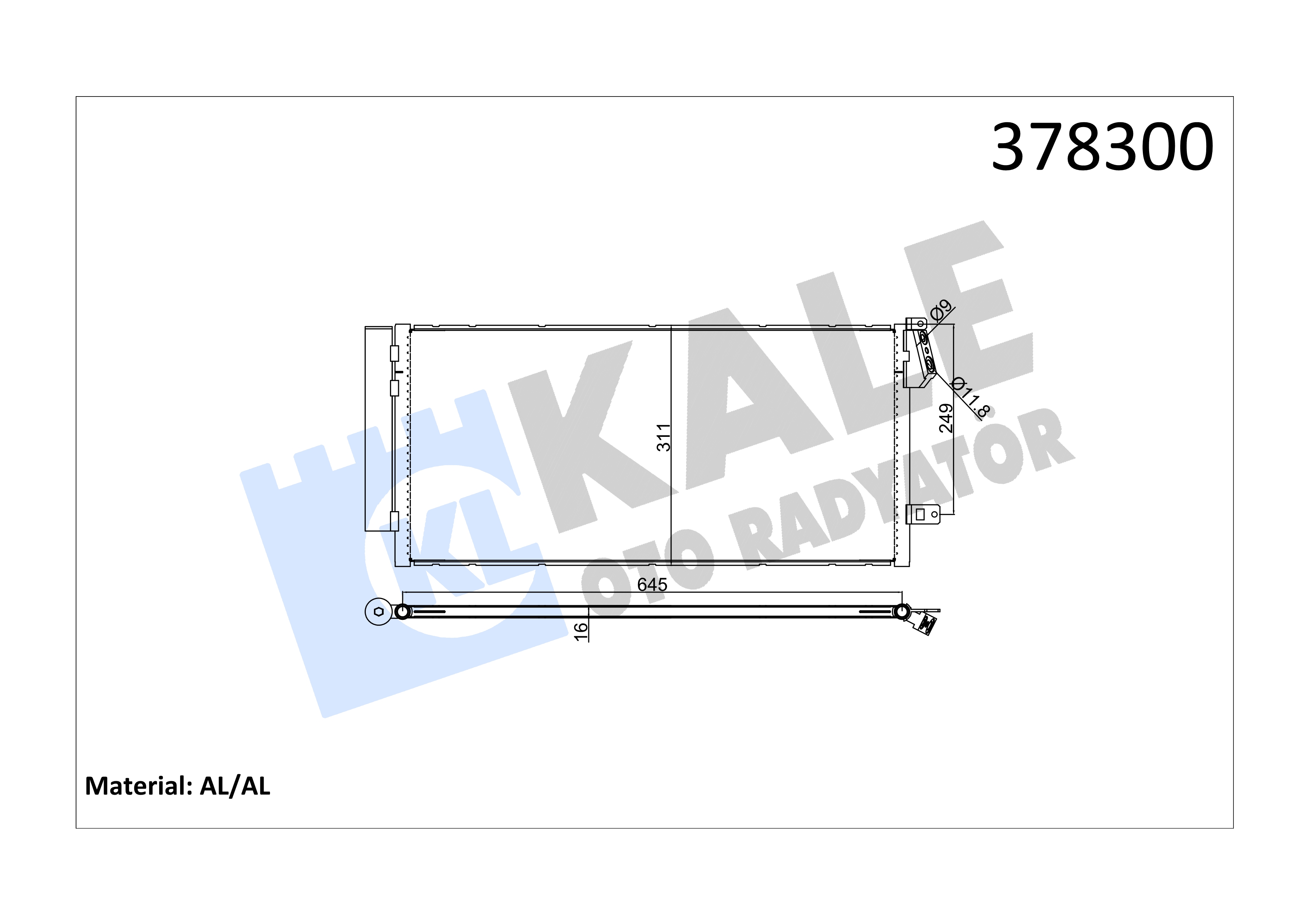 KLIMA KONDENSERI DOBLO 10> COMBO 12>