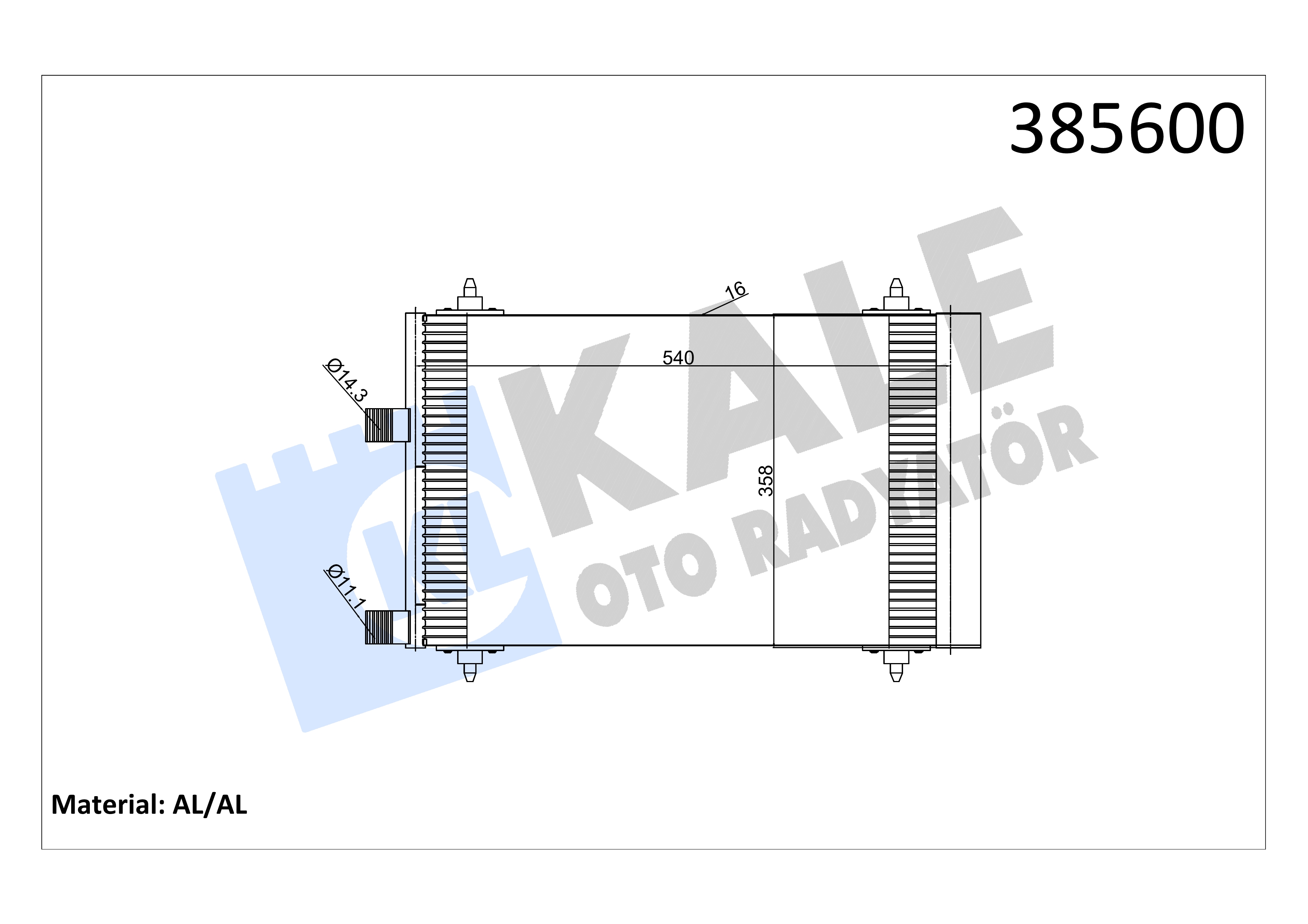 KLIMA RADYATORU C5 - P.307 DW10 2.0HDI