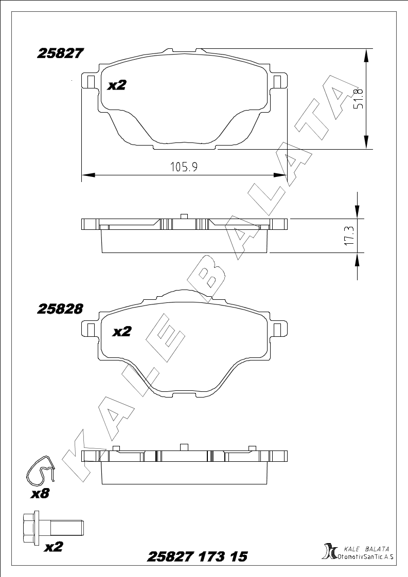 DISK BALATA ARKA 290 mm DISK ICIN 