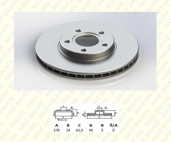 FREN DISK ON HAVALI (278mm)