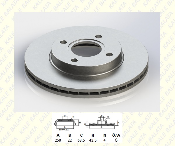 FREN DISK ON HAVALI (258mm)