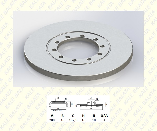 FREN DISK ARKA DUZ (280mm)