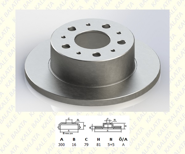 FREN DISK ARKA DUZ (300mm)