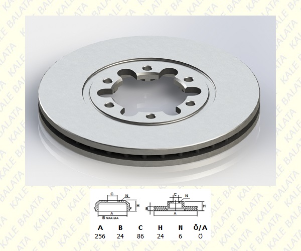 FREN DISK ON HAVALI (255,7mm)