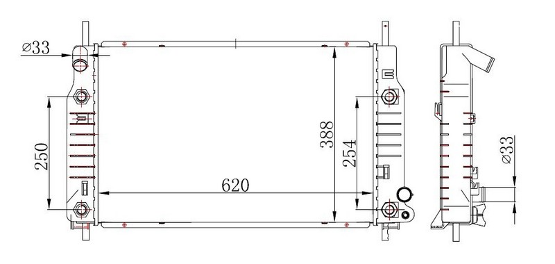 SU RADYATORU 308 1.6 07>DS4 1.6 11>