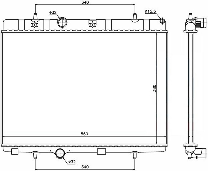 RADYATOR BREYZING BOXER-JMPR-DUCATO 2.2HDI 06>