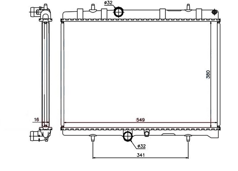 RADYATOR BREYZING BOXER-JMPR-DUCATO 2.2HDI 06>