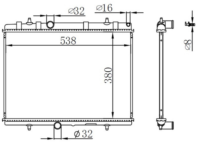 RADYATOR BREYZING BOXER-JMPR-DUCATO 2.2HDI 06>