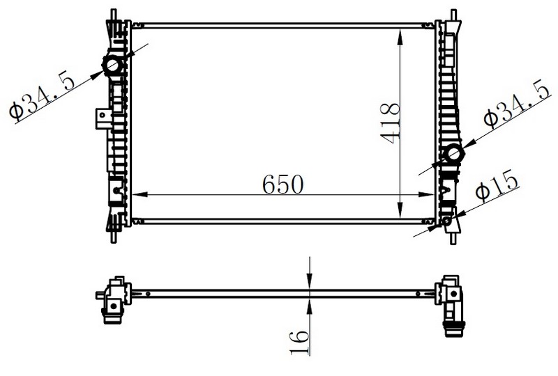 SU RADYATOR BOXER JUMPER DUCATO -AC 2,2HDI 06>