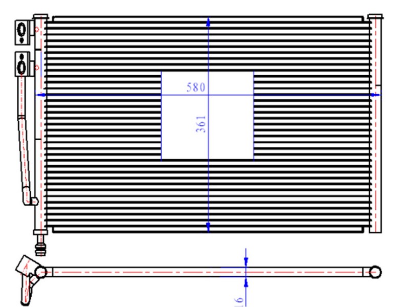 KLIMA RADYATORU C5 - P.307 DW10 2.0HDI