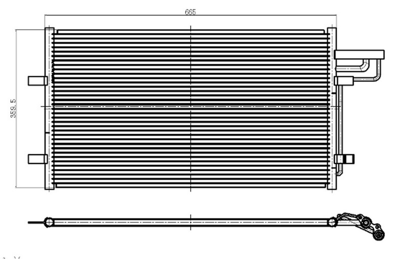 KLIMA RADYATORU C5 - P.307 DW10 2.0HDI