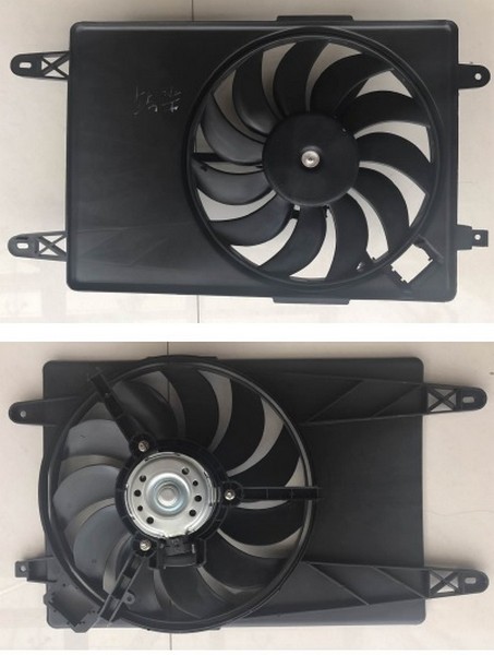 FAN MOTORU KOMPLE  (+AC) FIESTA 1.4 TDCI 02>