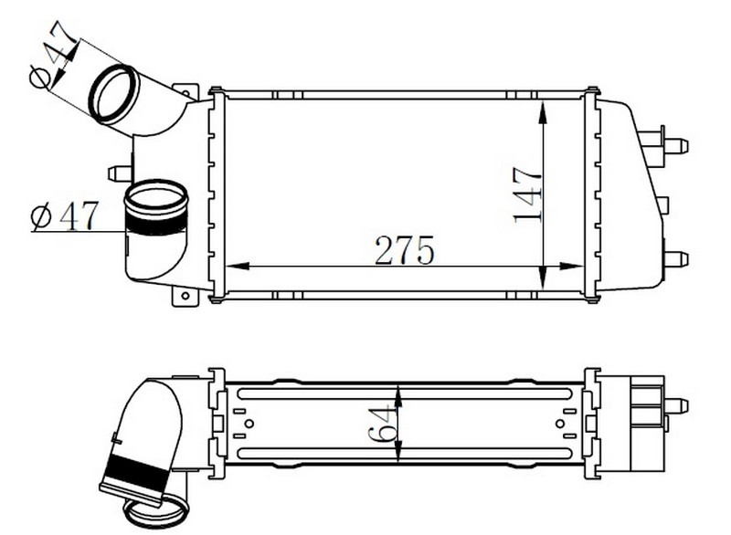 TURBO RADYATOR C3 1.4HDI 16V 02>