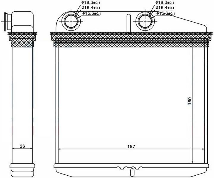 KALORIFER RADYATOR BIPPER NEMO FIORINO DOBLO LINEA