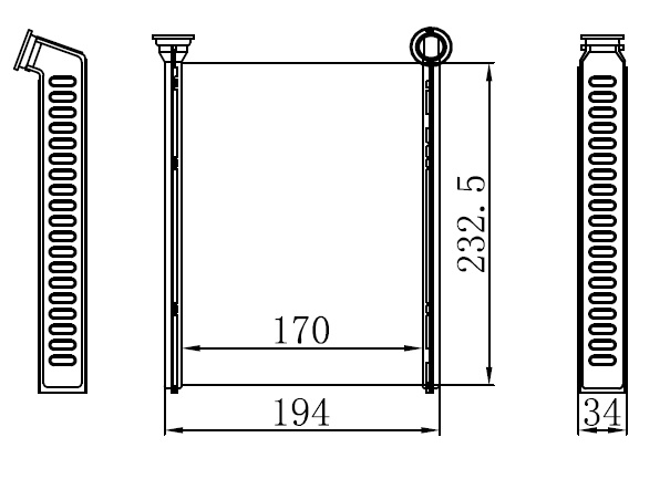 KALORIFER RADYATOR P.308 C3 PICASSO