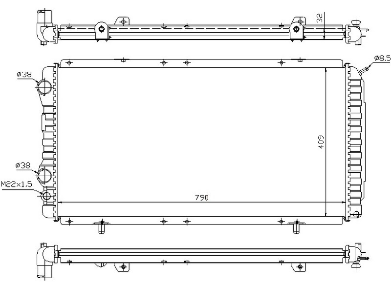 SU RADYATOR BOXER JUMPER DUCATO -AC 2,2HDI 06>