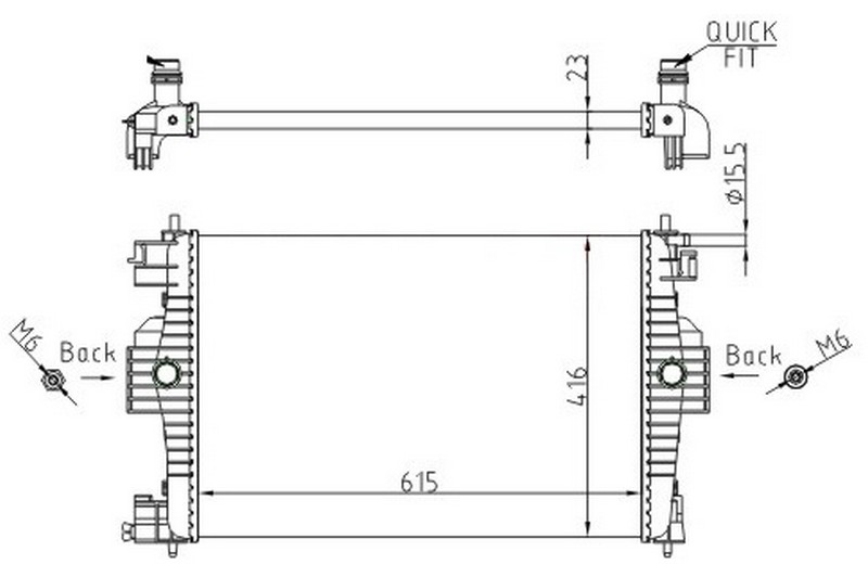 SU RADYATORU 308 1.6 07>DS4 1.6 11>