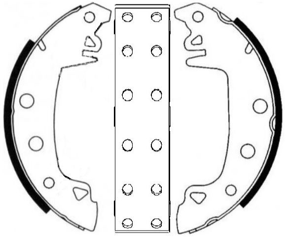 PABUCLU BALATA ARKA PERCINLI (229X42mm)