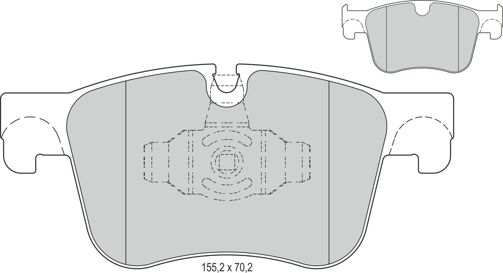 DISK BALATA ON 304 mm Disk icin 