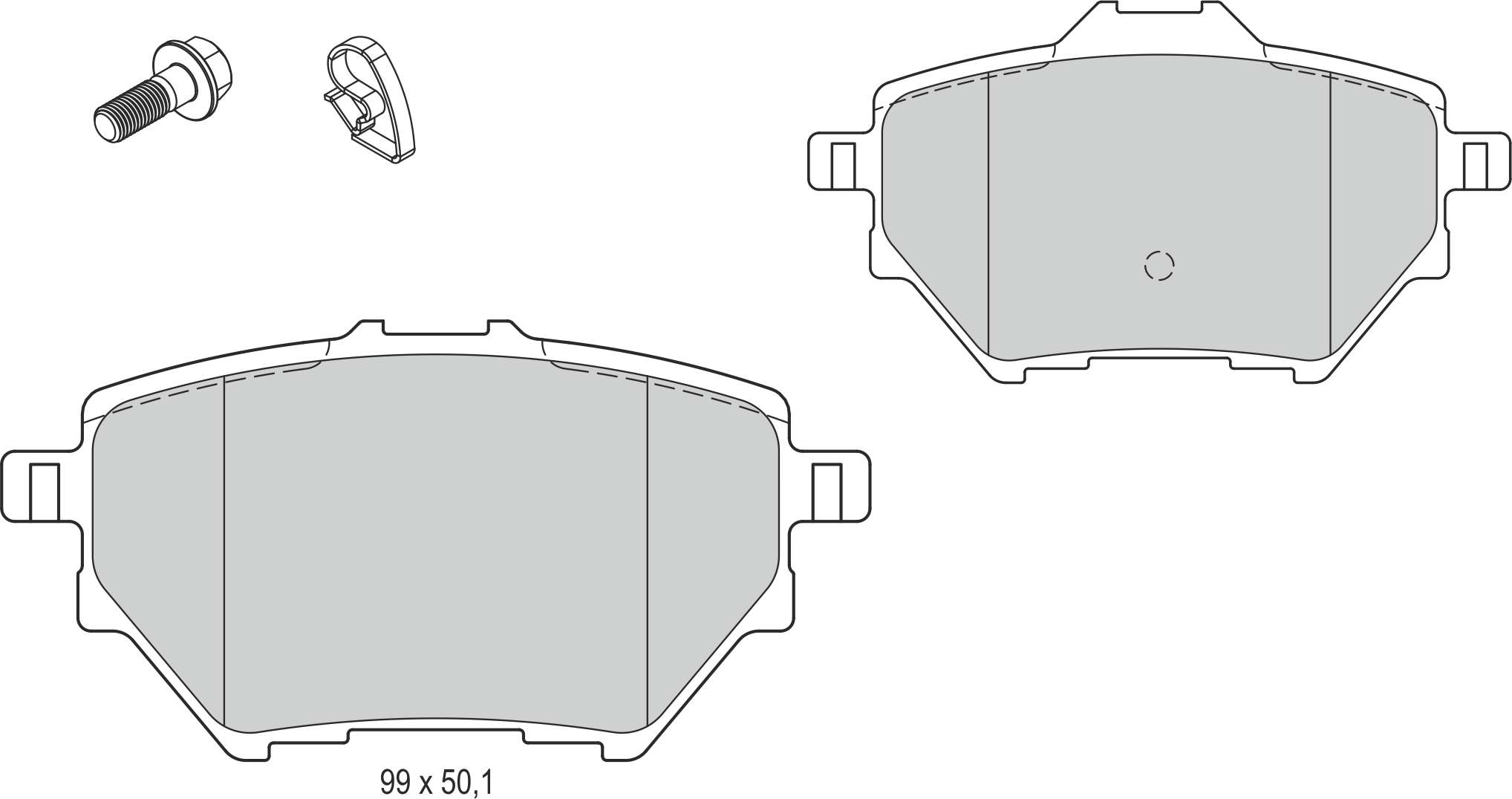 DISK BALATA ARKA 268 mm Disk icin 