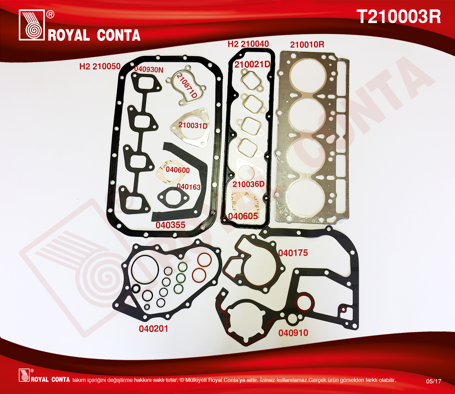 TAKIM CONTA KECESIZ SUPER TRANSIT T.15 TURBO 2.5TD