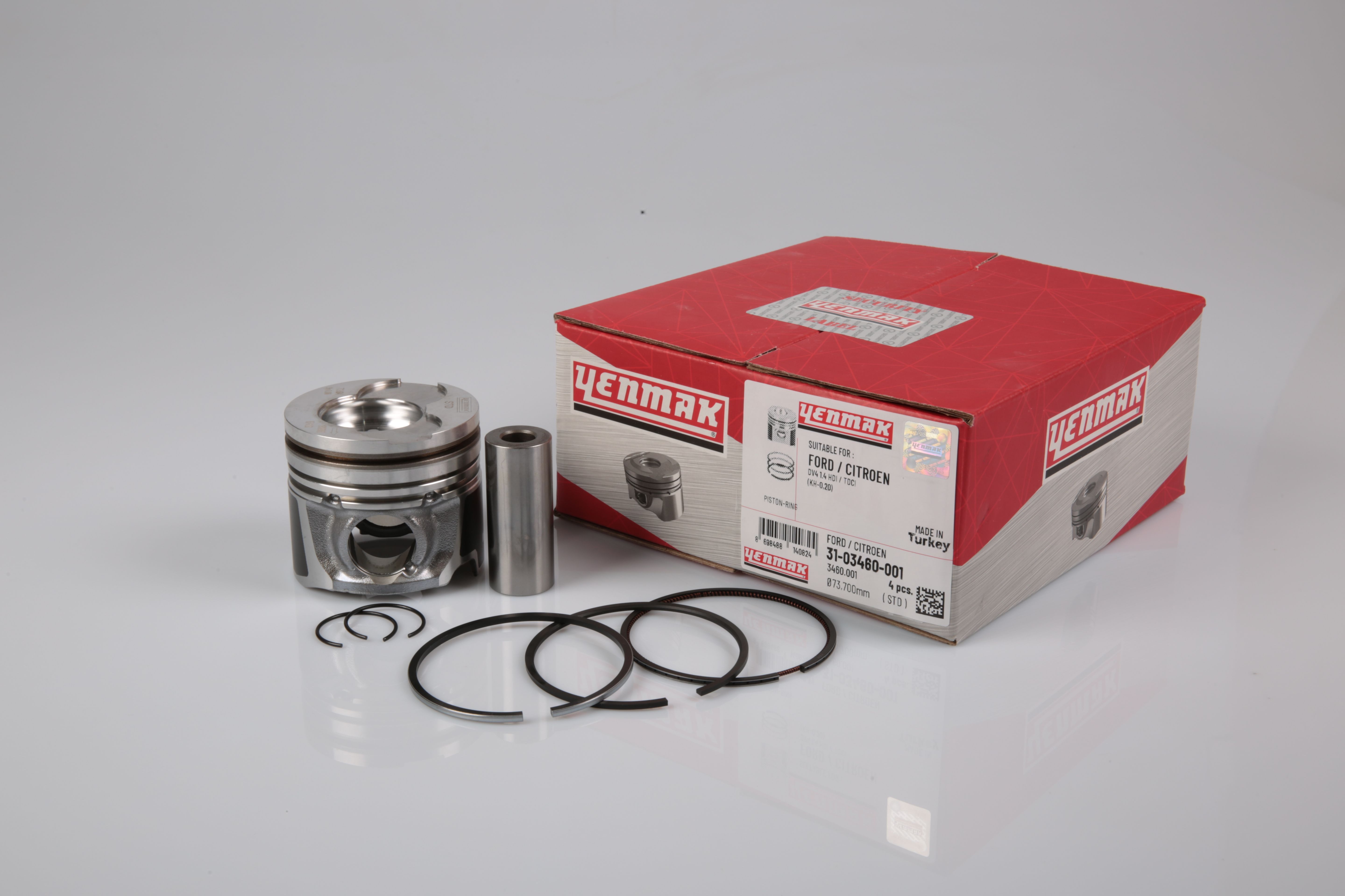 PISTON SEGMAN STD(73.70mm-020k?sa)FIESTA1.4TDCI 02