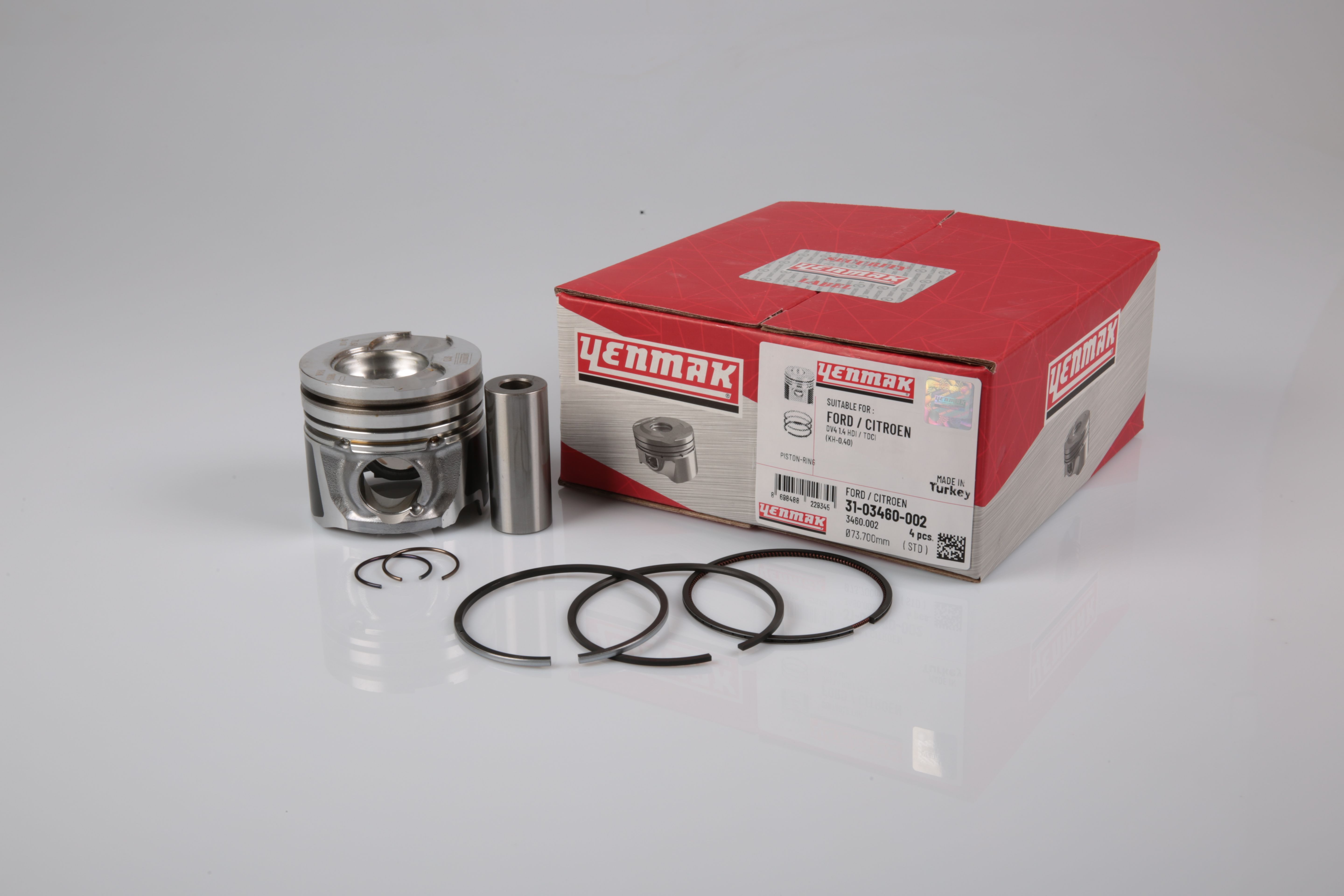 PISTON SEGMAN STD(73.70mm-040k?sa)FIESTA1.4TDCI 02